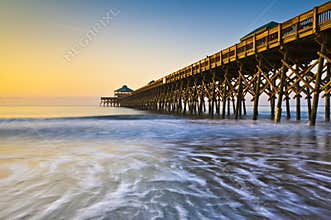 Folly Beach Pier Charleston SC Atlantic Coast