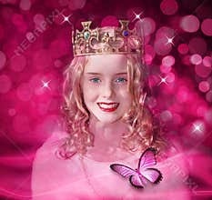 Pink Queen Princess Girl Child