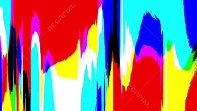 Gradient colorful artifact pixelation abstract animation