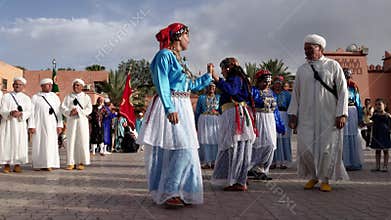 Ouarzazate, Morocco - June 10, 2022: Music Festival National des Arts D`Ahwach.