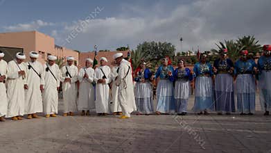 Ouarzazate, Morocco - June 10, 2022: Music Festival National des Arts D`Ahwach.