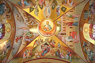 Frescoes on Mount Tabor