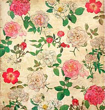 Floral vintage wallpaper