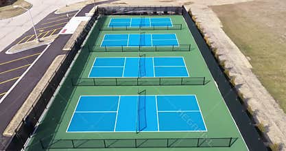 Aerial View of a Pickleball Facility