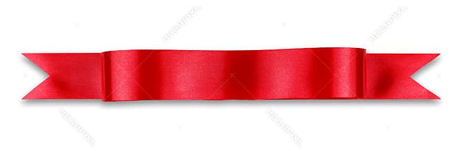 Red ribbon banner