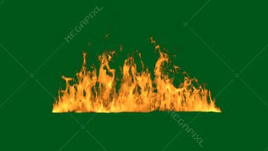 Fire green screen animation