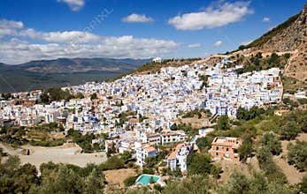 Chefchaouen, Morocco - Panoramic View