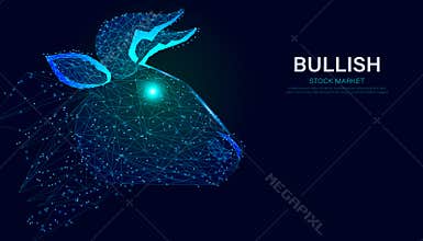 Abstract, stock market uptrend, concept, bullish divergent