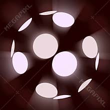 Abstract of Mirror Ball Disco Lights Club Dance Party Glitter