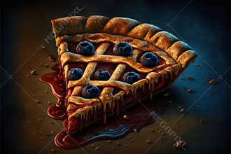 Creepy pies, digital illustration artwork, industries, food & beverages