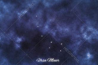 Ursa Minor star constellation, Brightest Stars ,Little Bear, Polaris, North Star