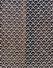 A decorative metal mesh