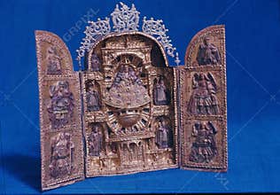 Ayacucho, Peru : A traditional \'Retablo\', a typical historical 17 century Peruvian handicraft from the Ayacucho region
