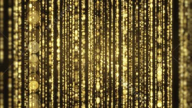 Elegant Golden Particles, Luxurious Glitter and Beautiful Light in Fashionable Style