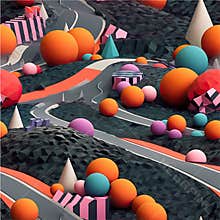 3d Road wallpaper, Background Illustrations