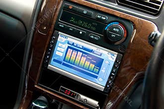 Modern luxury car interior