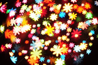 Flower shape christmas light