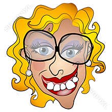 Ugly Netty Young Woman Smiling