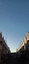 housing under the blue sky