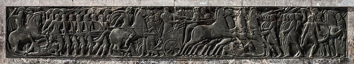 Alexander the Great, relief art monument