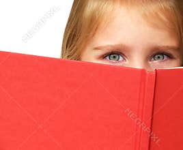 Child reading a book