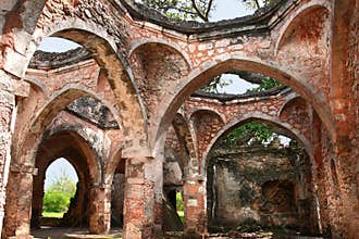 Ruins of Mosque on Kilwa Kisiwani island, Tanzania