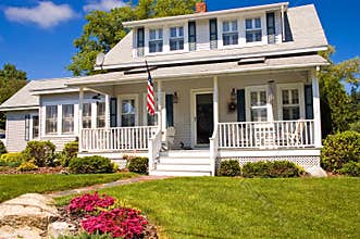 Summer cottage with porch