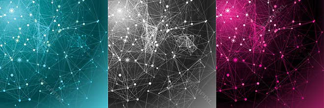 Set abstract communication backgrounds.