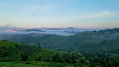 Terraced Rice Field in Chiangmai, Thailand