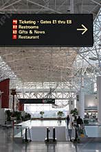 Empty airport