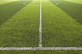 Green color Soccer field