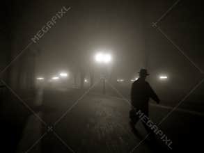 Misty night