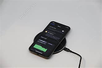 iPhone Charging on Wireless Charger