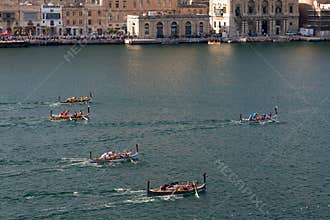 Annual Boat Race in the Grand Harbour
