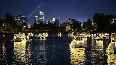 Illuminated paddle boats