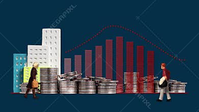 The concept of price changes in the housing market.