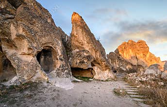 Ayazini cave church and National Park in Afyon, Turkey