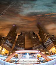 Built in 1995, Singapore`s Fountain of Wealth was listed by the Guinness Book of Records in 1998 as the world`s largest fountain