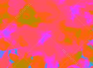 Modern neon colors abstract texture with chaotic spots in orange tones.