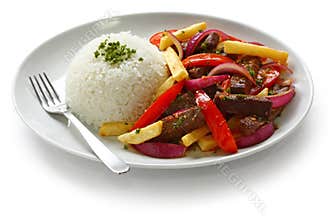 Lomo saltado, peruvian cuisine