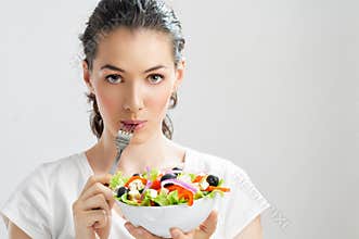 Eating healthy food