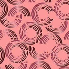 seamless pattern with different colored geometric shapes and shapes without background