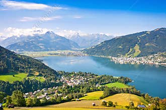 Beautiful view of Zell am See, Austria