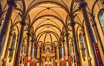 St. Joseph Church Wangfujing Cathedral Interior Basilica Beijing China