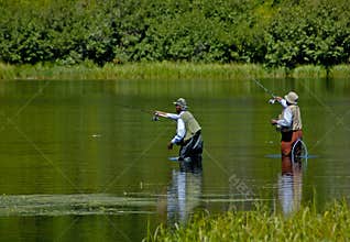 Men fishing