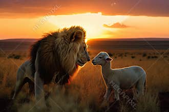The Lion and the Lamb, Bible description of the coming of Jesus Christ