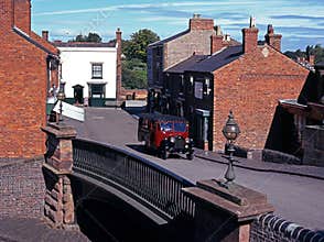 Village Street, Black Country Museum, UK.