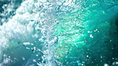 Close-up of Clear Water Splashing