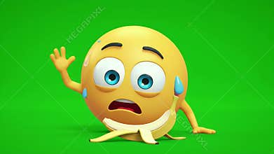 Scared Banana Emoji