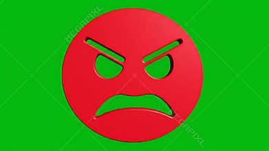 Angry Red Emoticon